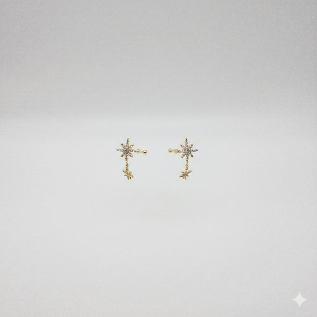Stern Ear Cuff Mit Zirkonia Eleganter Ohrschmuck Für Damen