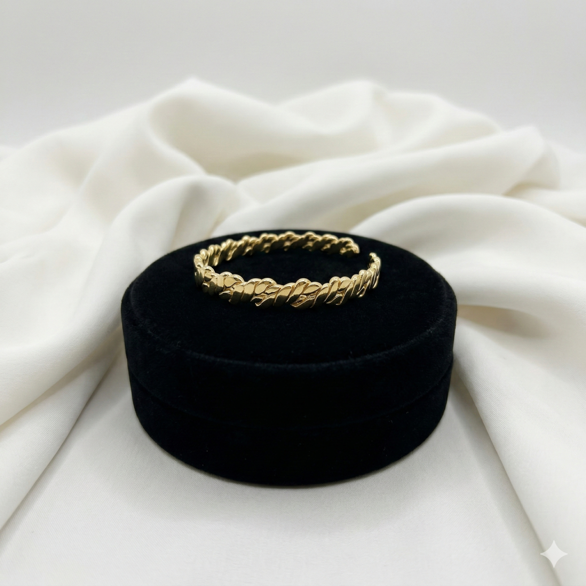 Verstellbarer Herz Armreif Gold/Silber Damen Armspange