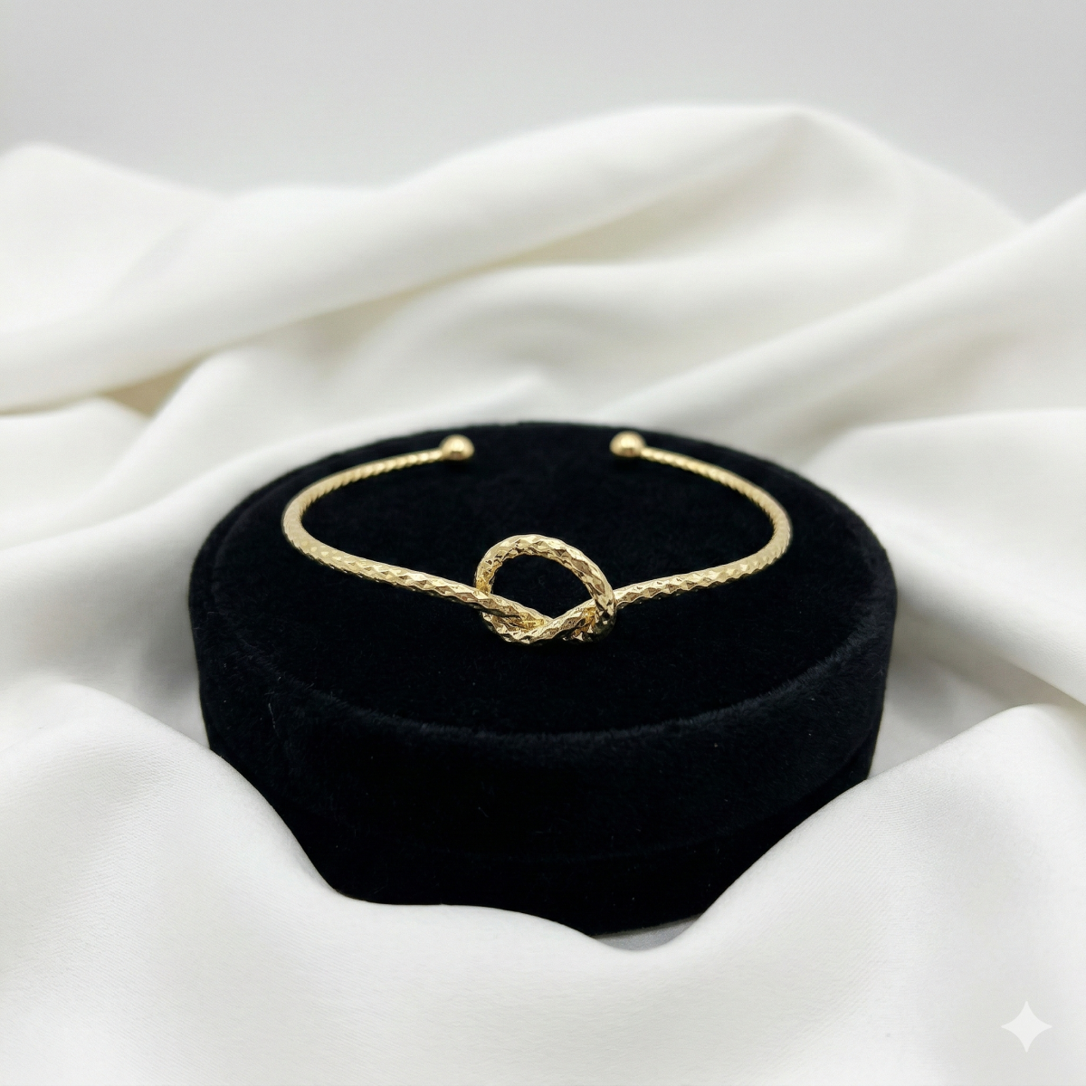 Knoten Armreif Für Damen Goldfarben & Silberfarben
