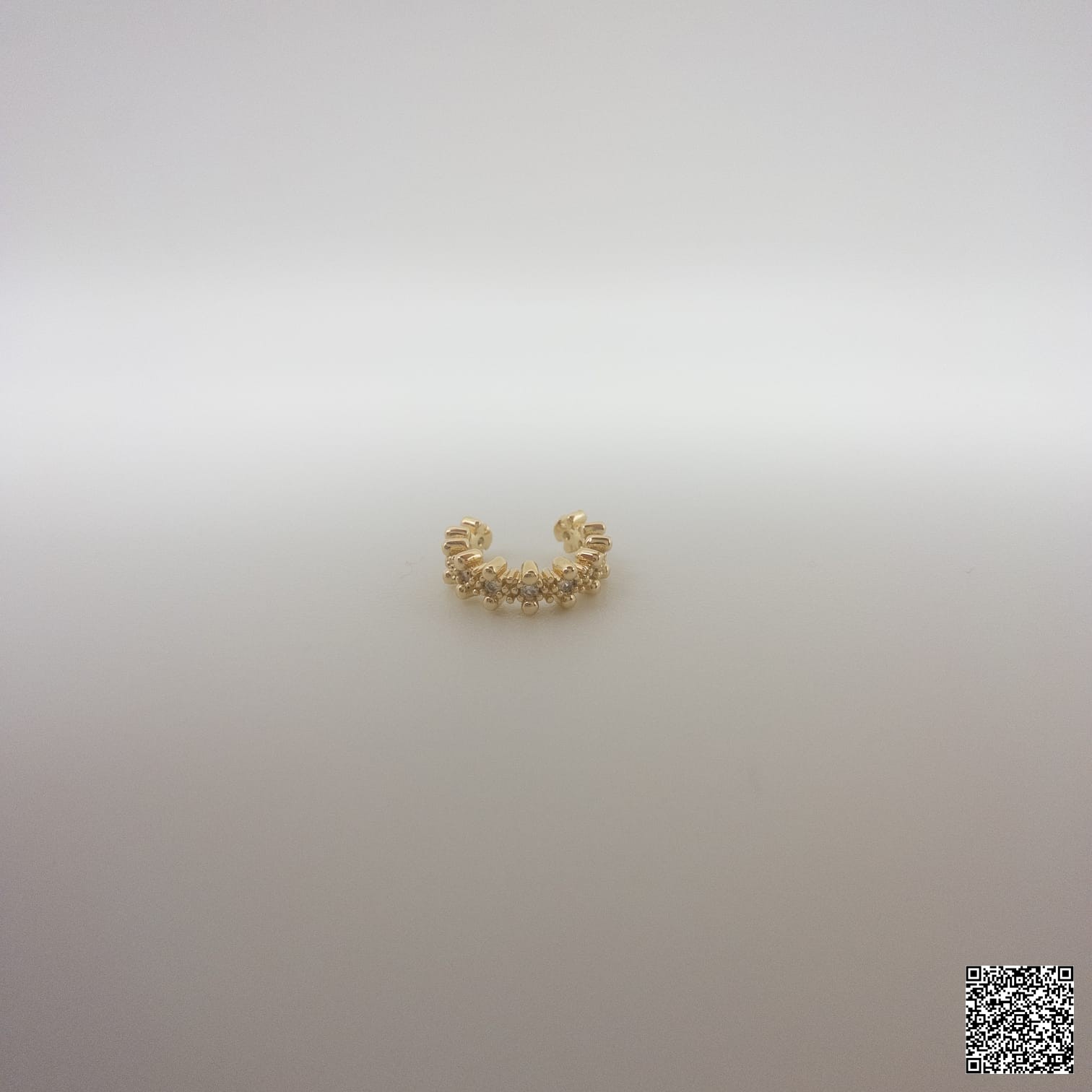 Ear Cuff Damen Gold Eleganter Zirkonia Ohrschmuck