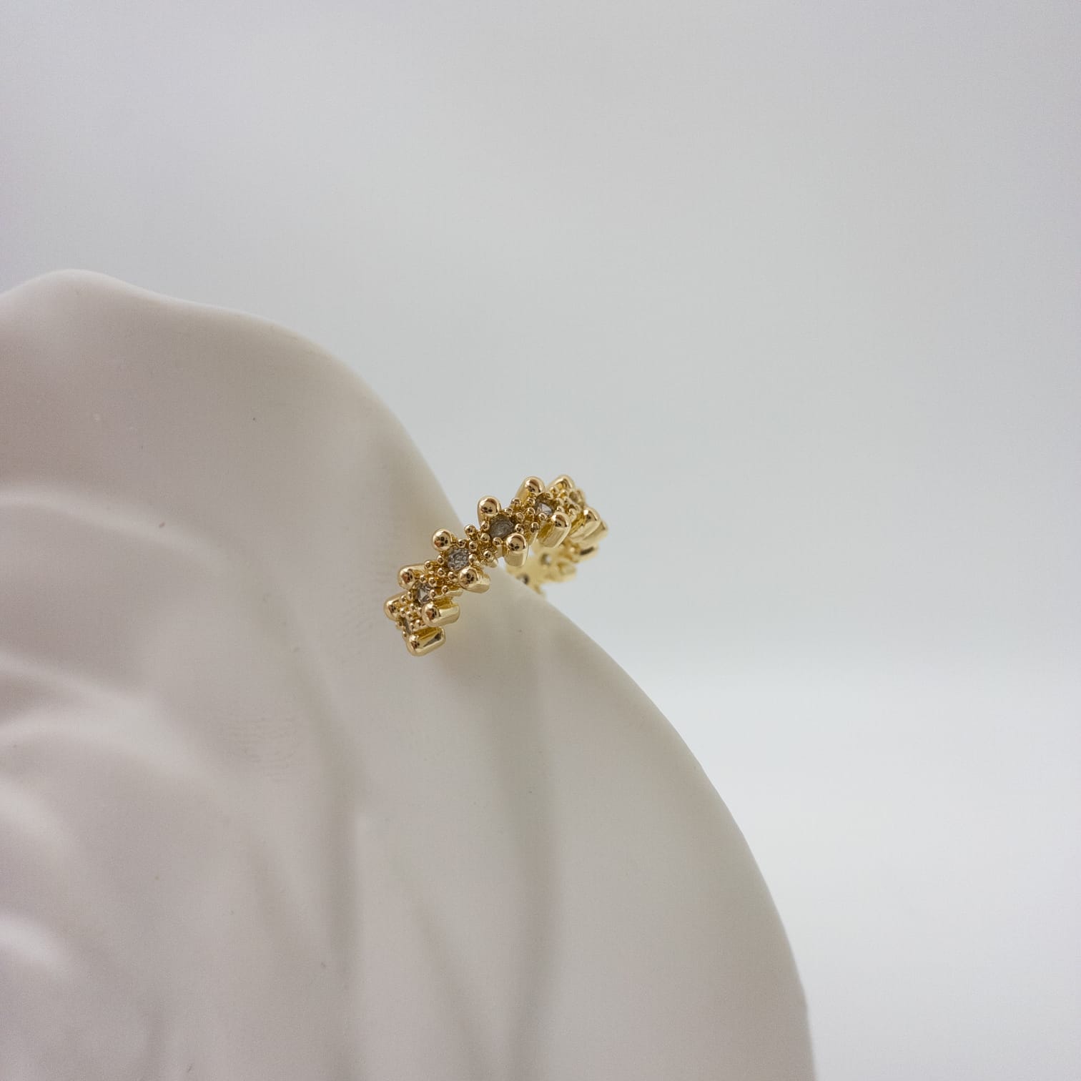 Ear Cuff Damen Gold Eleganter Zirkonia Ohrschmuck