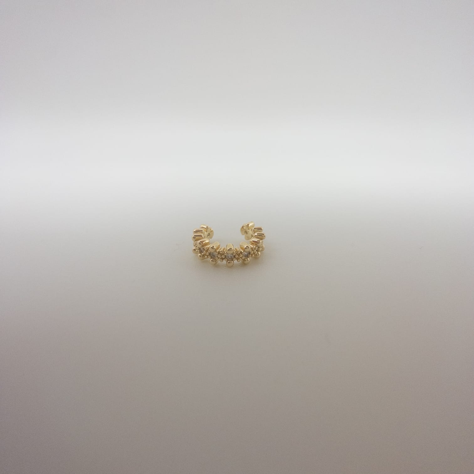 Ear Cuff Damen Gold Eleganter Zirkonia Ohrschmuck