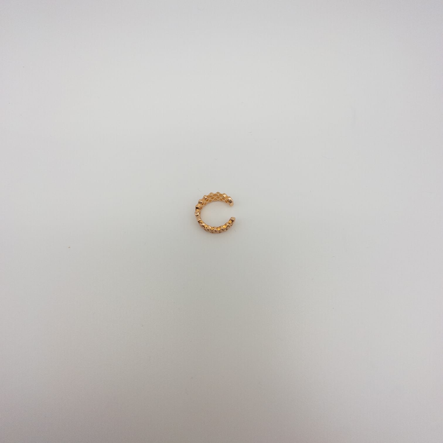 Eleganter Geometrischer Ear Cuff Für Damen Goldfarbener