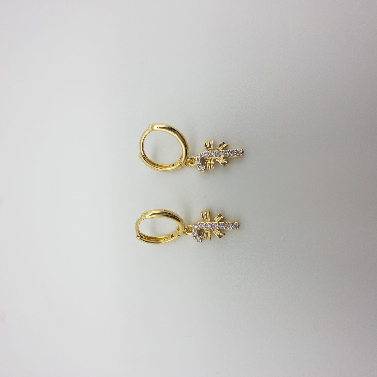 Elegantes Goldfarbenes Schmuckset Mit Palmenanhängern Halskette &