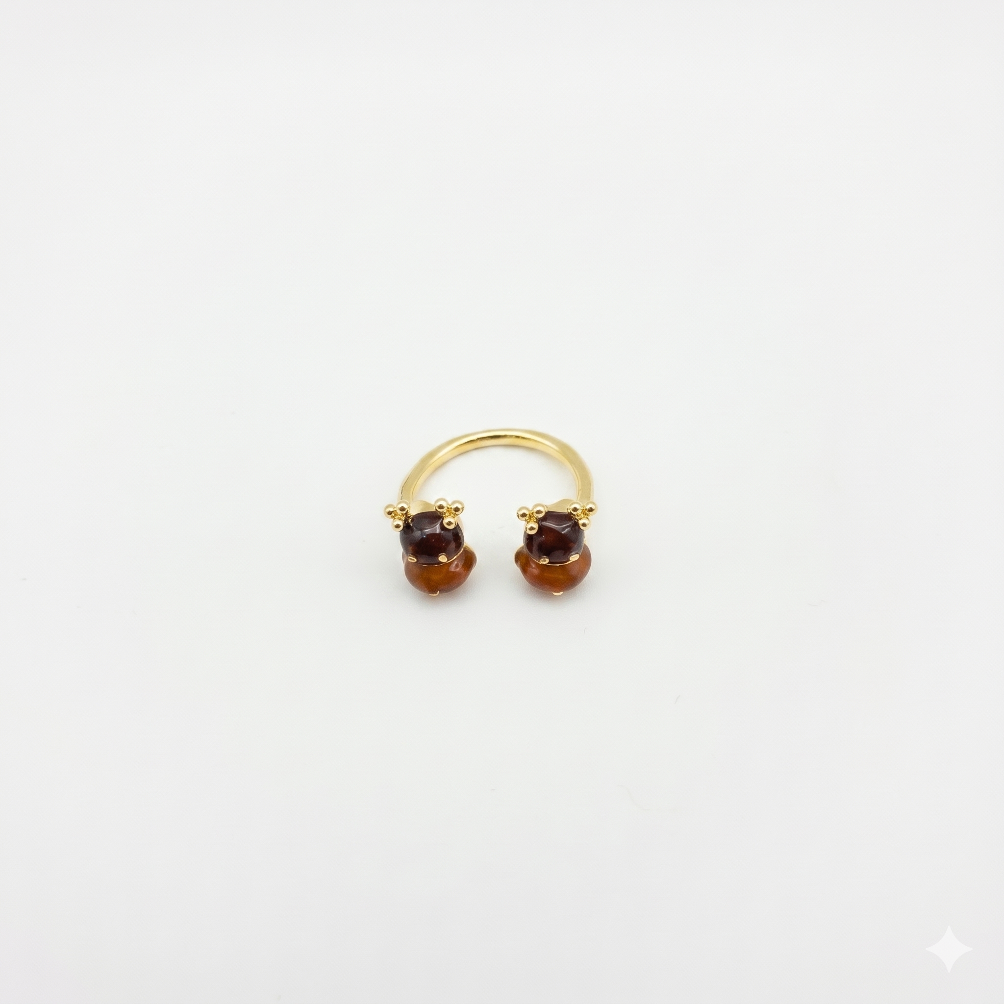 Süße Bären-Ohrringe In Gold & Braun
