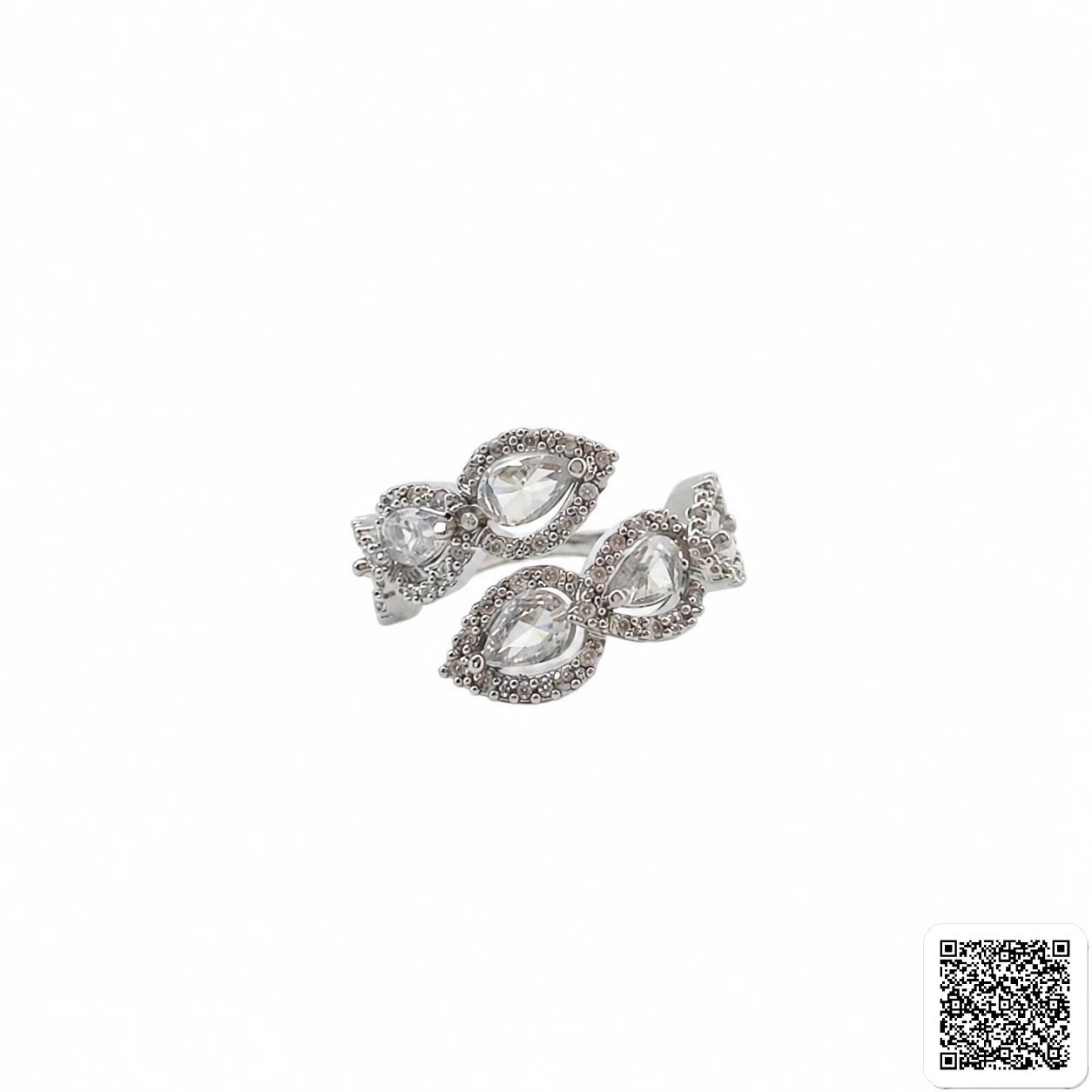 Elegantes Schmuckset Aus Armband Und Ring Mit Funkelnden