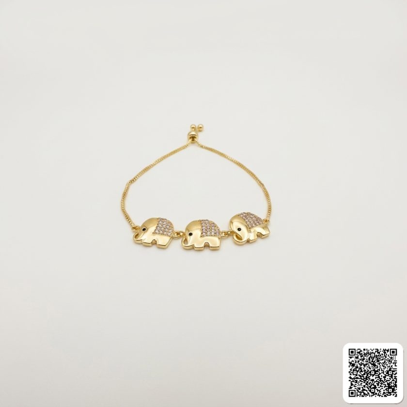 Elegantes Gold-Armband Mit Herz-Elementen