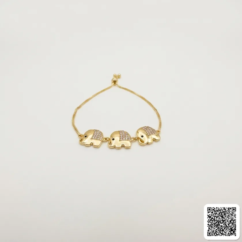 Elegantes Gold-Armband Mit Herz-Elementen
