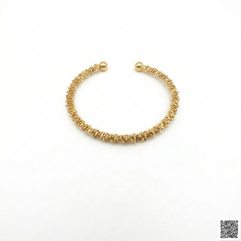 Damen Armband Gold/Silber Mit Modernem Glieder-Design
