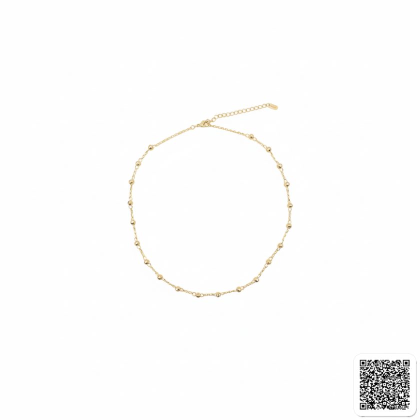 Vergoldete Perlenkette Für Damen Elegante Minimalistische