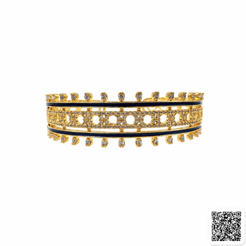 Königlicher-Glanz Armreif (Gold-Silber)