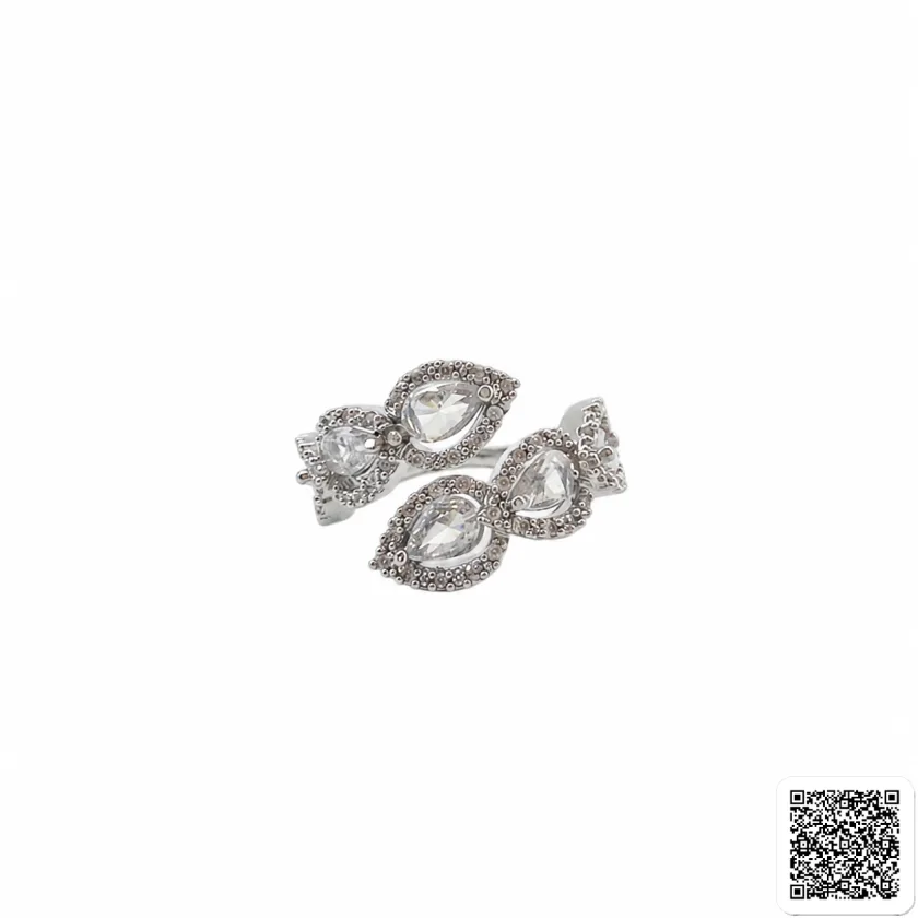 Elegantes Schmuckset Aus Armband Und Ring Mit Funkelnden